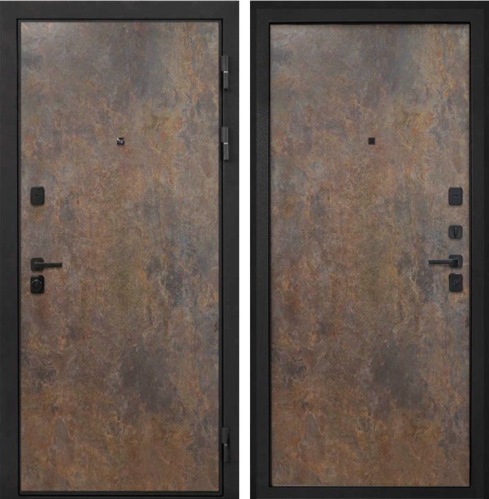 Дверь Интекрон Профит Black (фурнитура черная)Гранж DIS007182