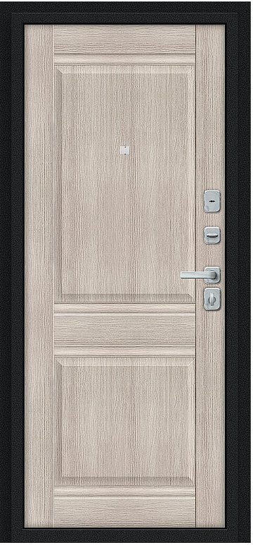 Товар Дверь Браво Некст МФ/BChrome Букле черное/Cappuccino Melinga DIS007426