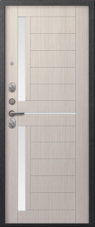 Товар Дверь A-01 черный сатин - капучино 3д DIS007326