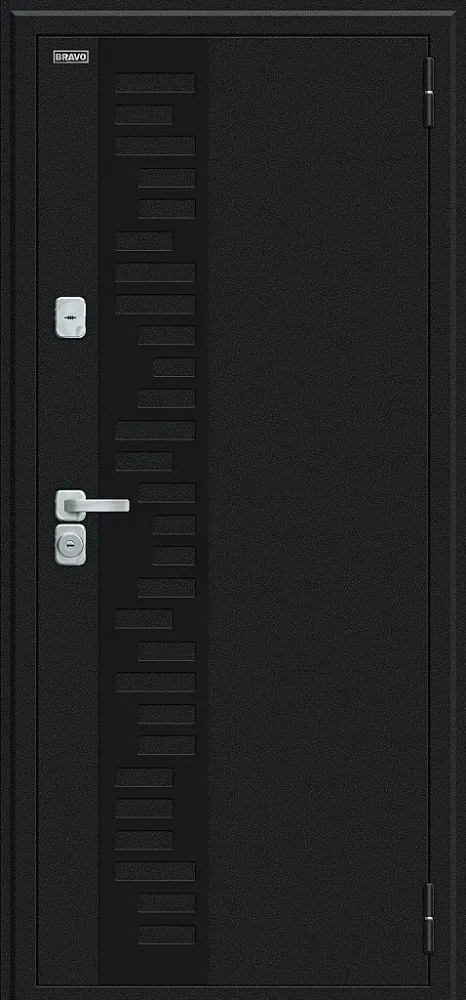 Фото Дверь Thermo Флэш Декор-2 Букле черное/Wenge Veralinga BR5310