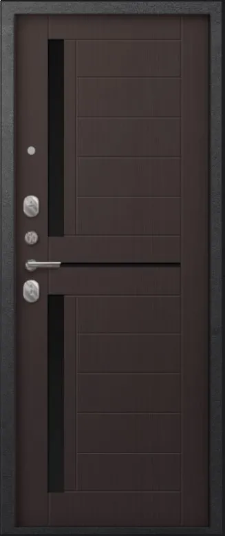 Товар Дверь A-01 черный сатин - лиственница тёмная DIS007327